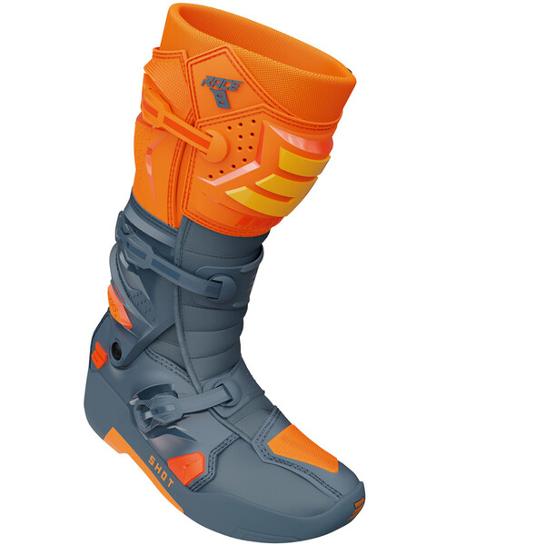 Shot - Bottes Race 8 Gris / Orange