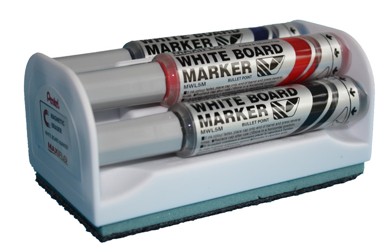 Pentel Maxiflo Wischbox Whiteboard Marker, 3 mm, assortiert