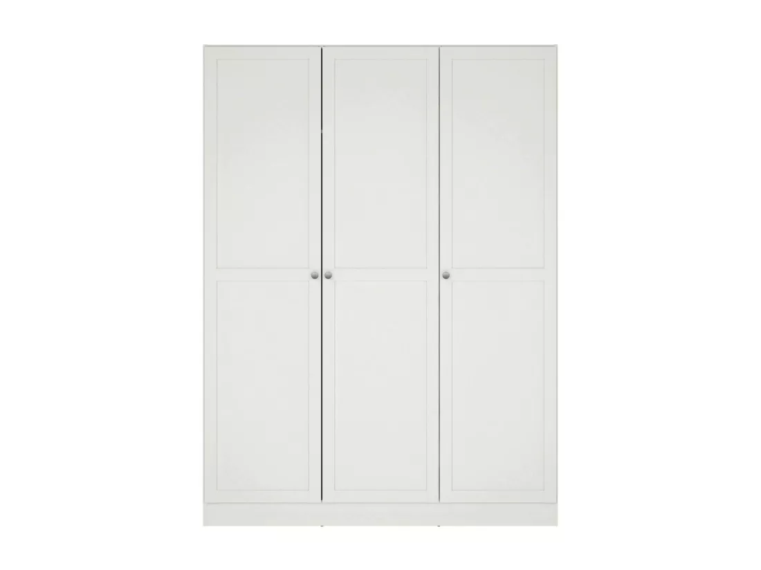 Garde-robe 3 portes Dsens, Meubles de chambre, Penderie de plain-pied, Placard à vêtements, 147x62 h200 cm, Blanc