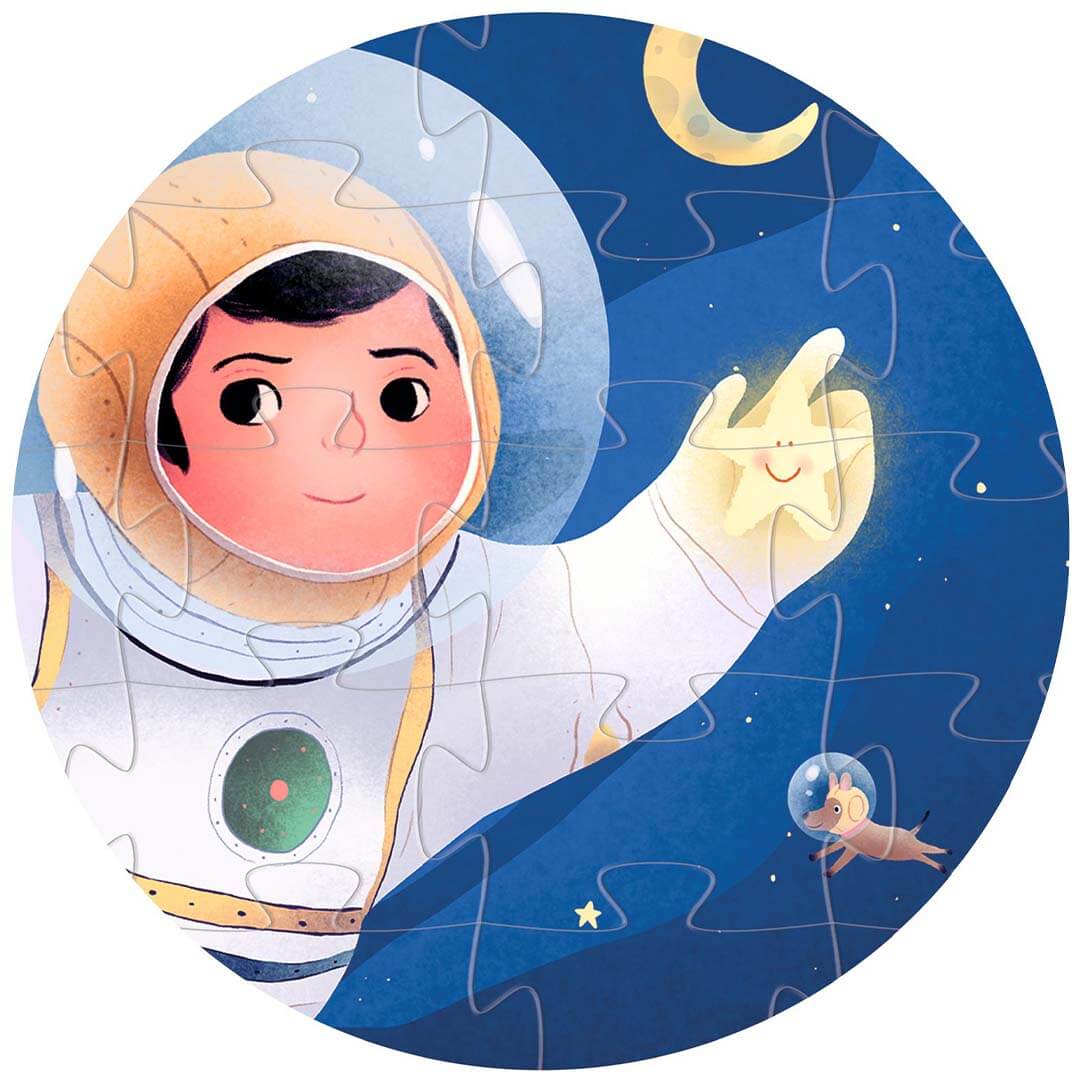 Djeco puzzel astronaut op de maan - 36st