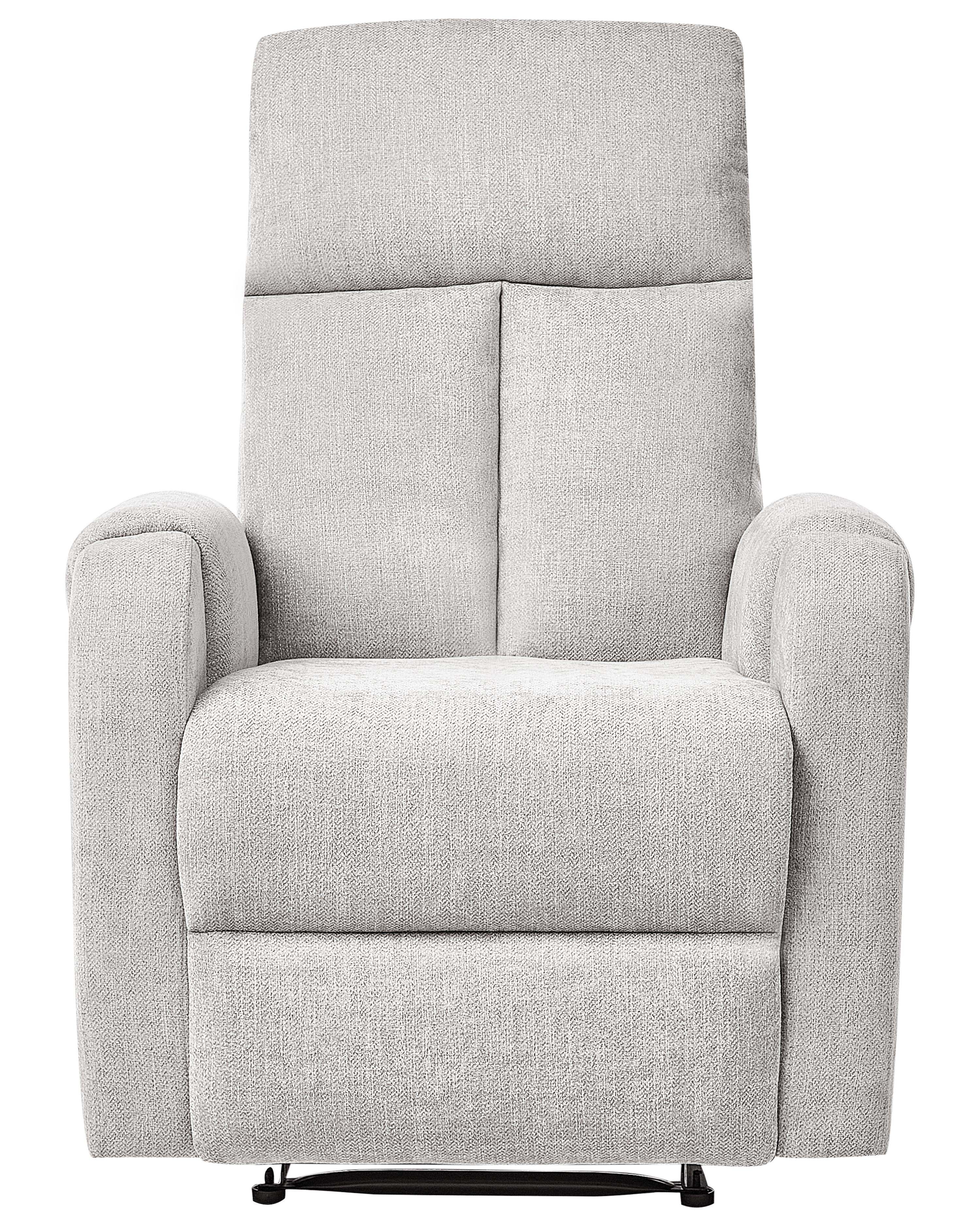 Relaxfauteuil SOMERO inclusief voetensteun Stof Grijs