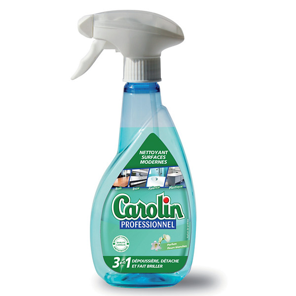 Vaporisateur Carolin nettoyant surfaces modernes 3 en 1 vaporisateur 400 ml