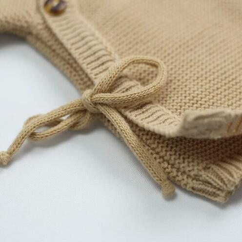 Brassière maille 0-1 mois - Caramel - TROIS KILOS SEPT