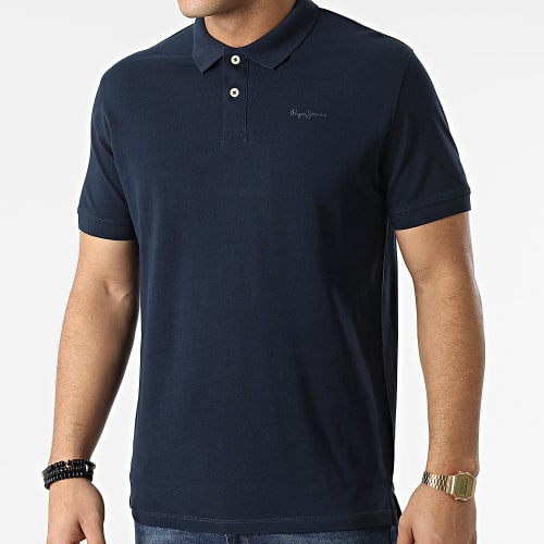 Polo Manches Courtes Vincent Bleu Marine