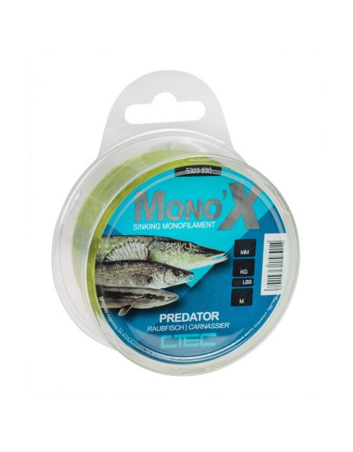 C-Tec Mono X Predator Green 0.28mm\/6.5kg 400m - Vislijn -