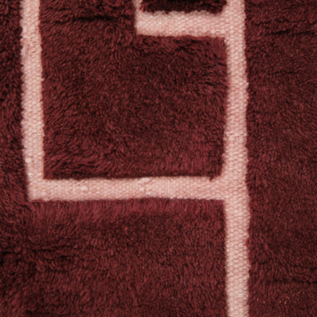 Vloerkleed Berber Mumbai Bordeaux 160x230 cm