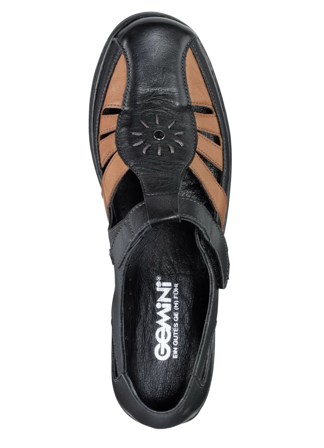 Gemini Slipper aus teilweise geprägtem Nappaleder
