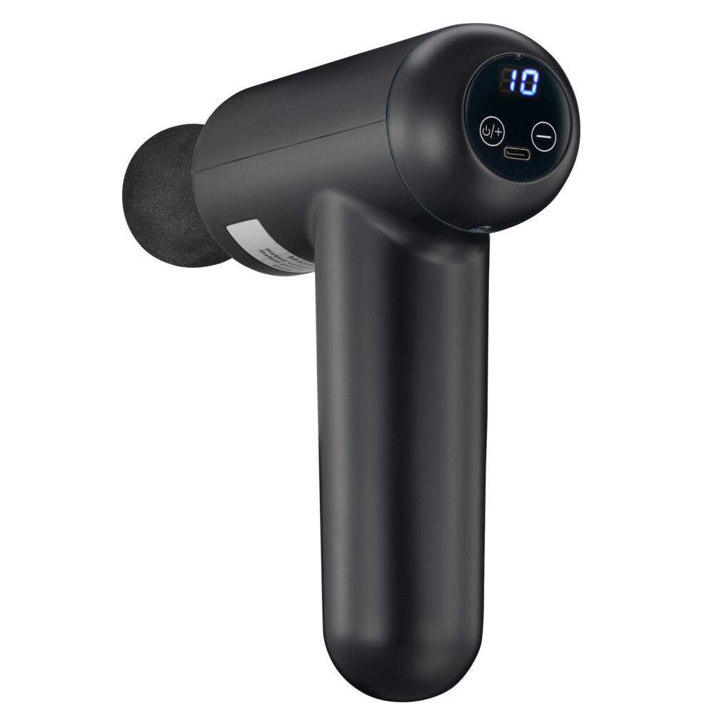 Melissa Massagegun Oplaadbaar Zwart met LED-display