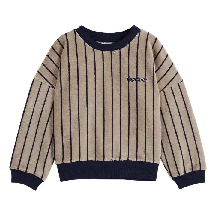 Emile et Ida Sweat Capitaine Eponge | Taupe