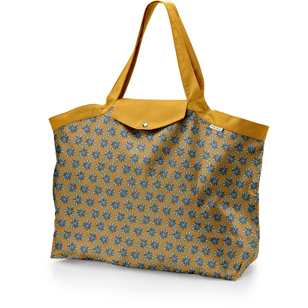 Grand Sac Cabas En Tissu Etoile Anisée