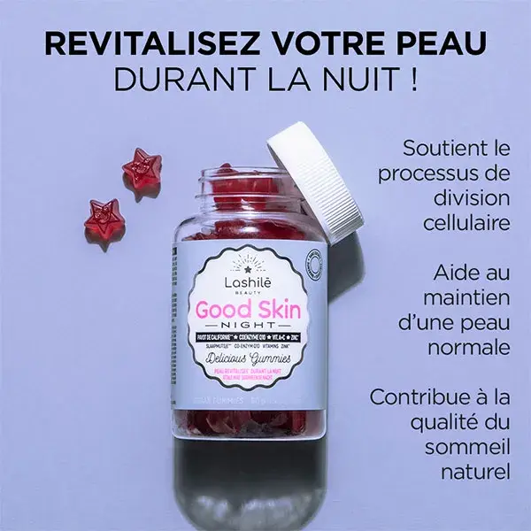 Lashilé Beauty Good Skin Night Revitalize a Pele Durante a Noite - 60 Gomas
