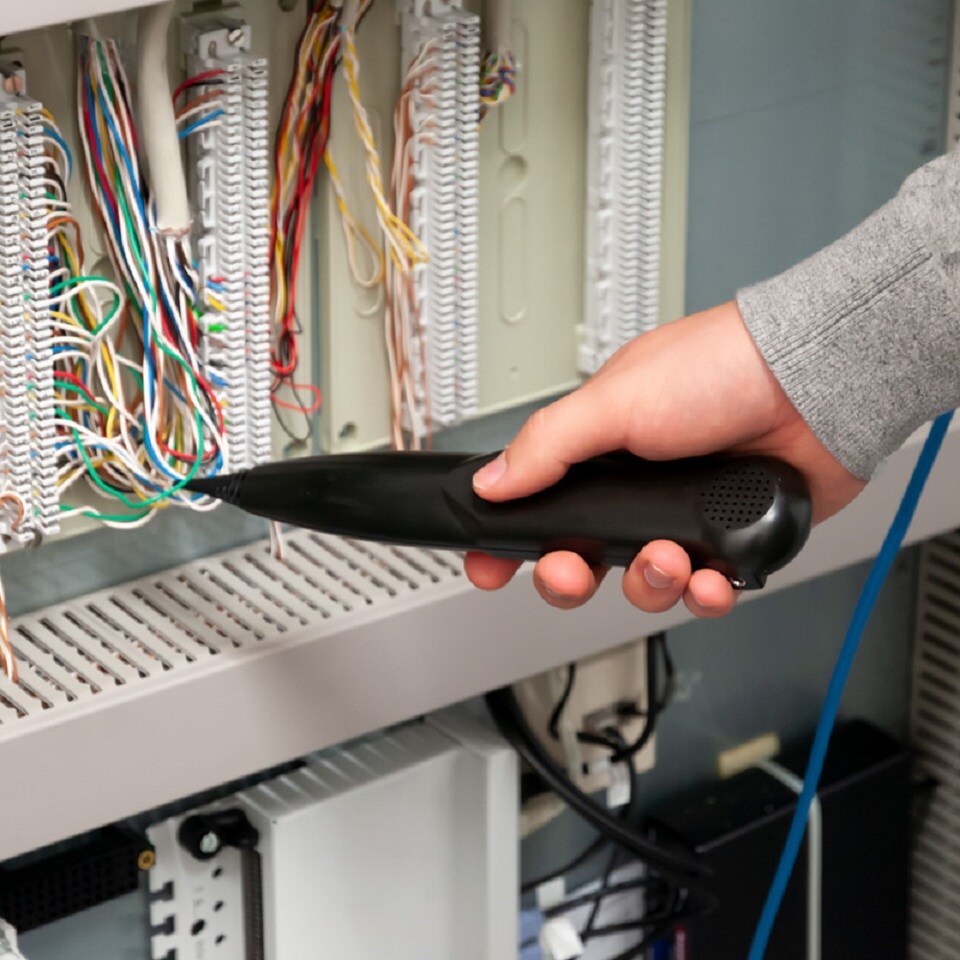 PCE LAN Tester PCE-LT 12 Amperemeter kontaktlose Spannungserkennung Messgerät