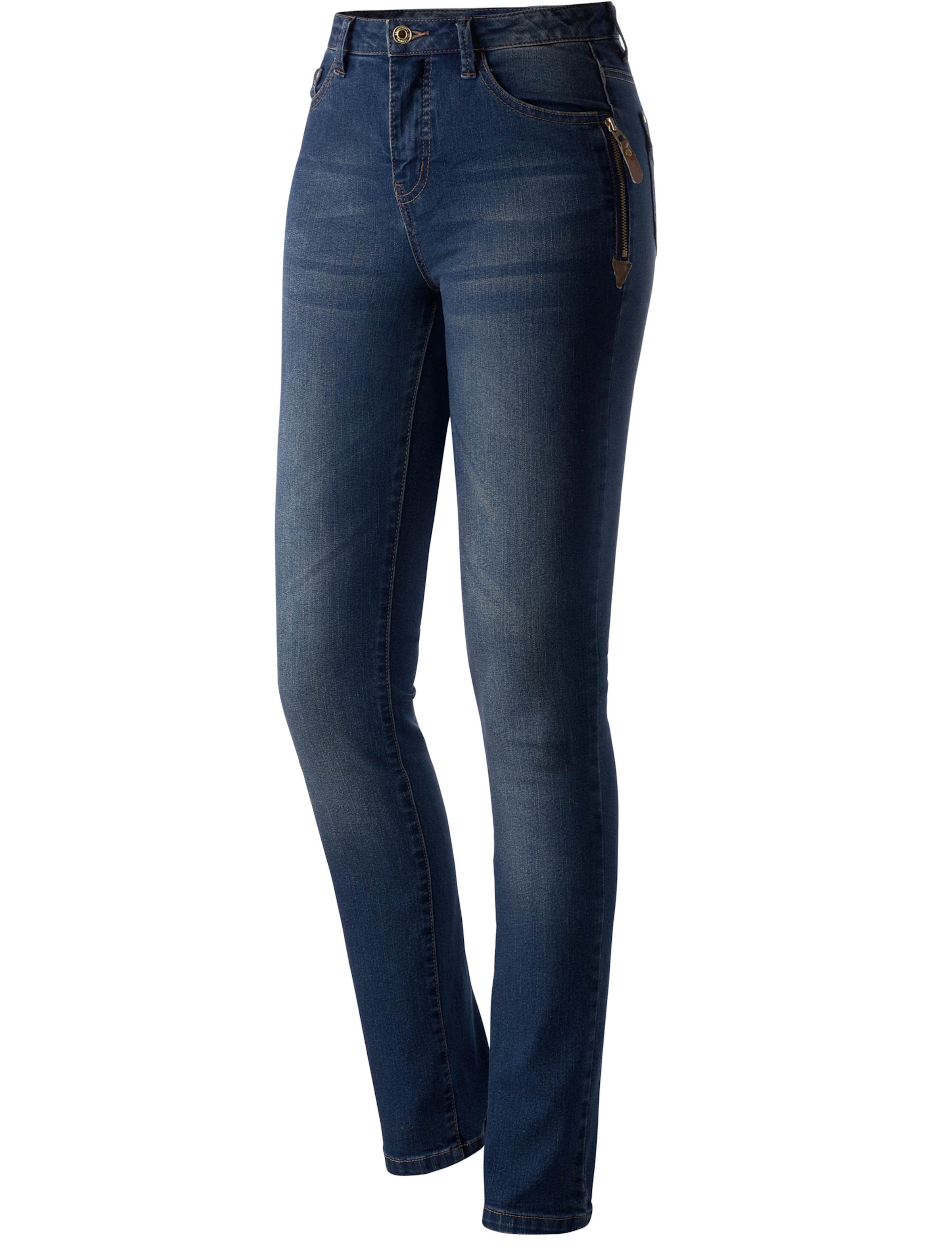 5-Pocket-Jeans in blue-stone-washed