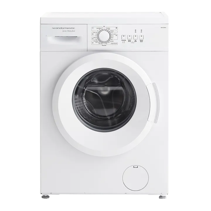 Scandomestic WAH 1506 W - Vaskemaskine - bredde: 59.5 cm - dybde: 40 cm - højde: 85 cm - 6 kg. - 1200 rpm - hvid