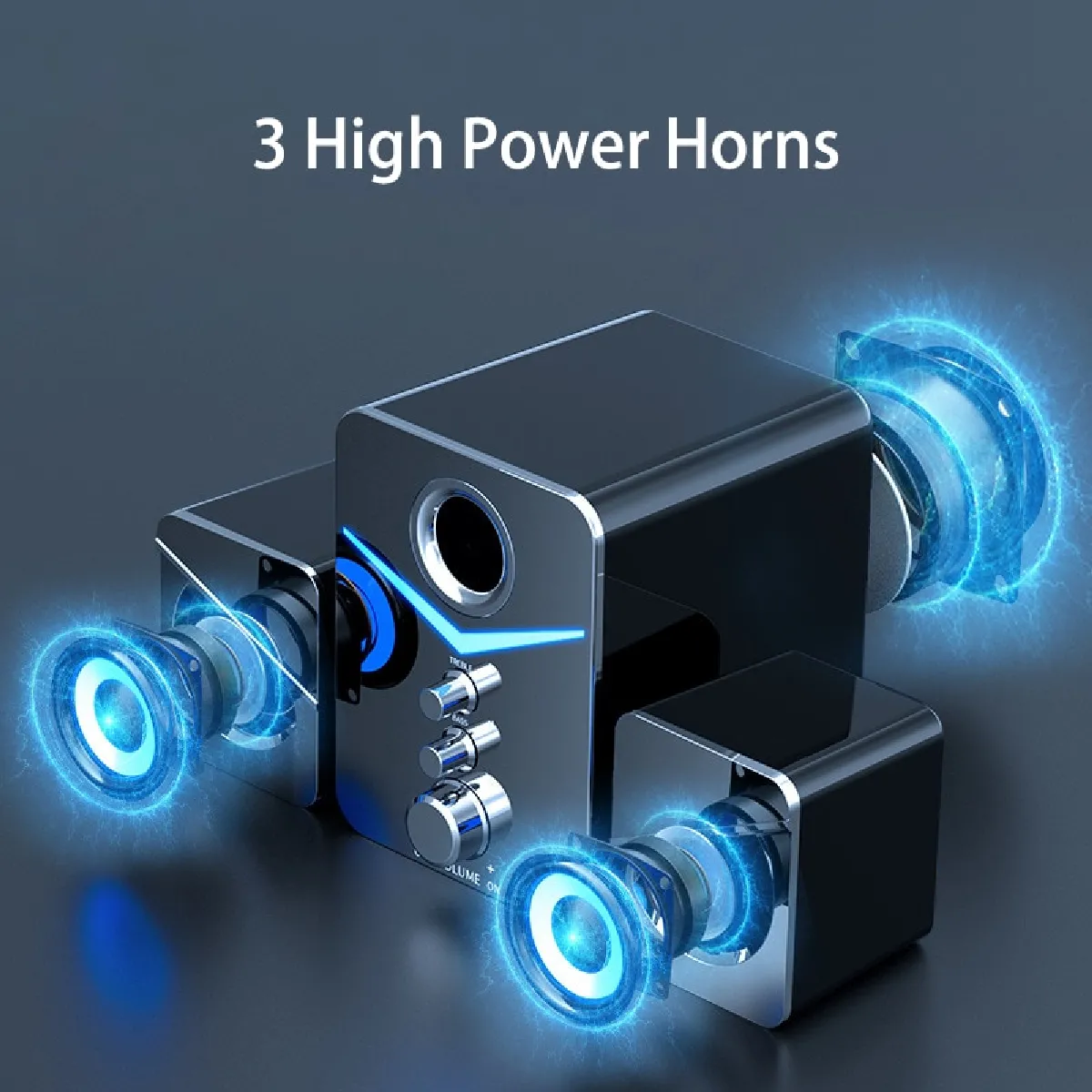 Universal Haut-parleur Audio Câblé USB - Noir