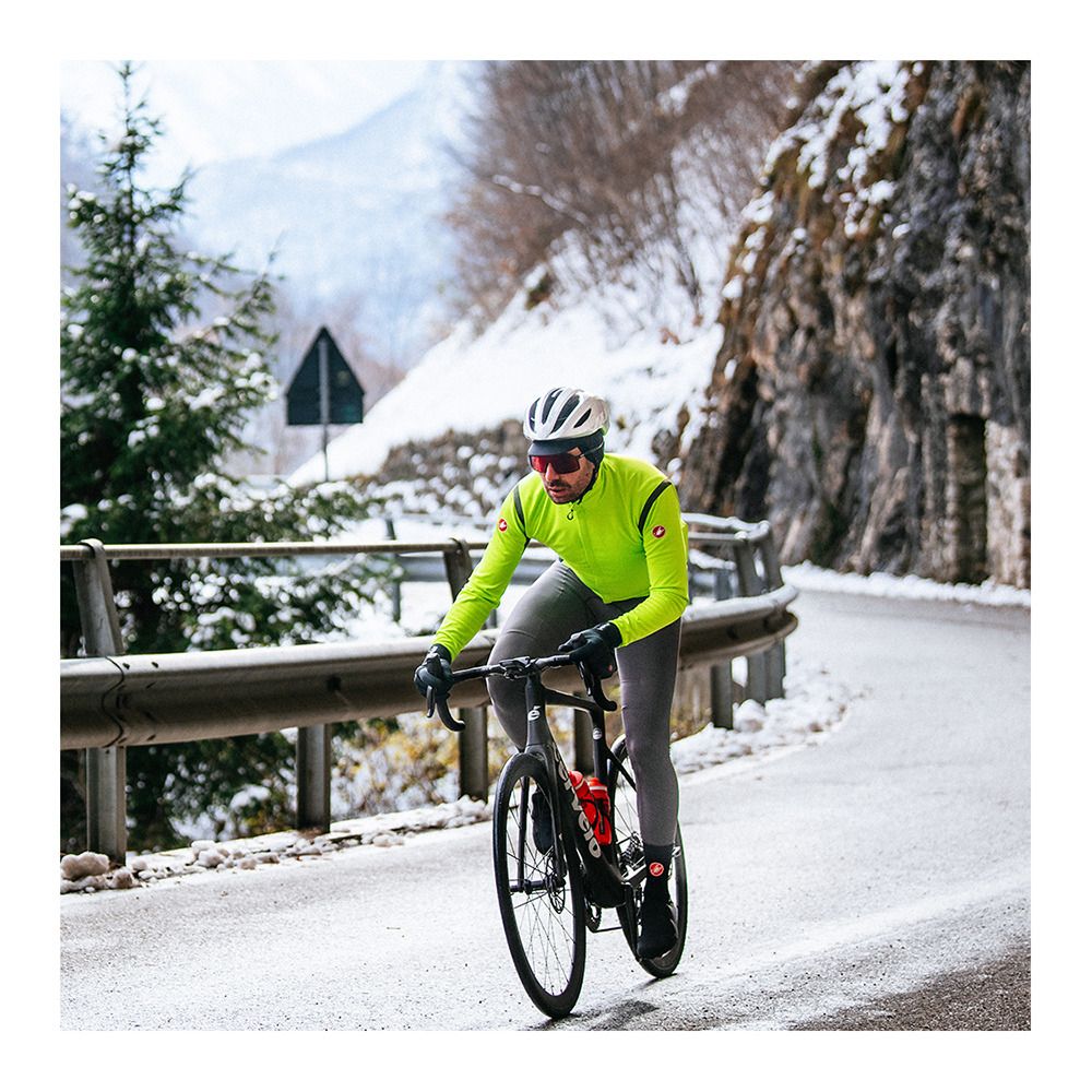 Castelli PERFETTO - Veste Homme electric lime/dark gray
