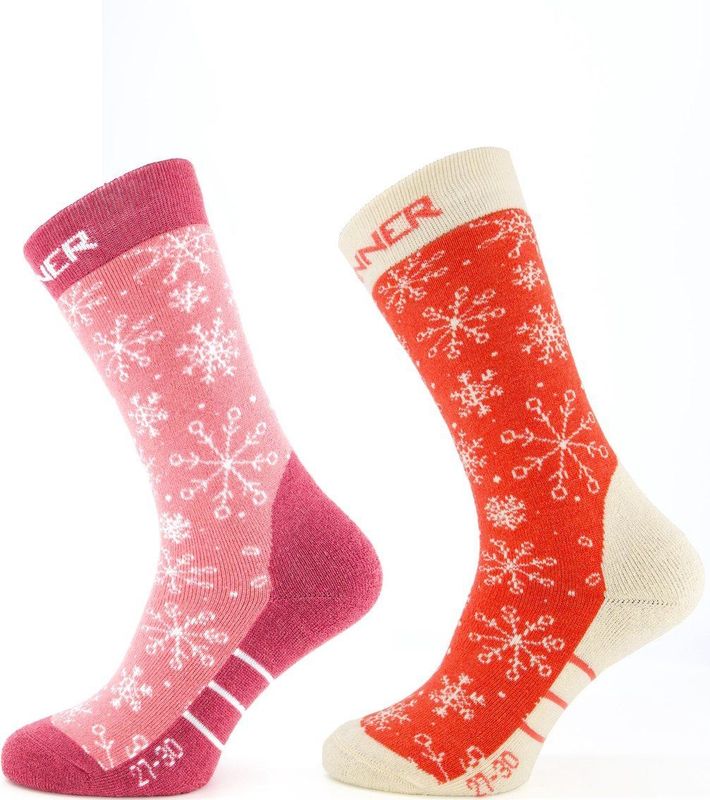 Sinner - Skisokken - Coral/Pink - Polypropyleen/Virgin Wol