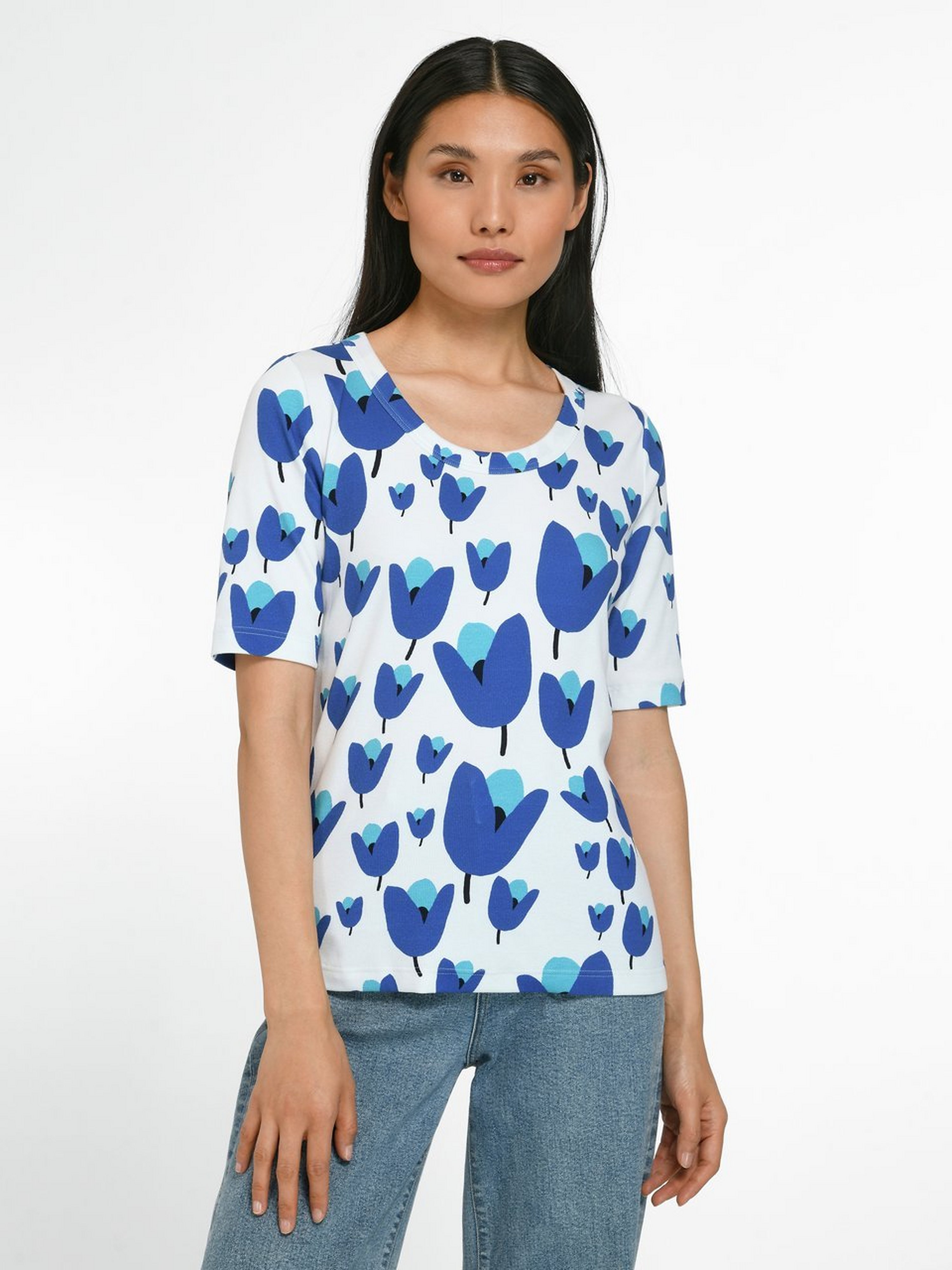 Rundhals-Shirt