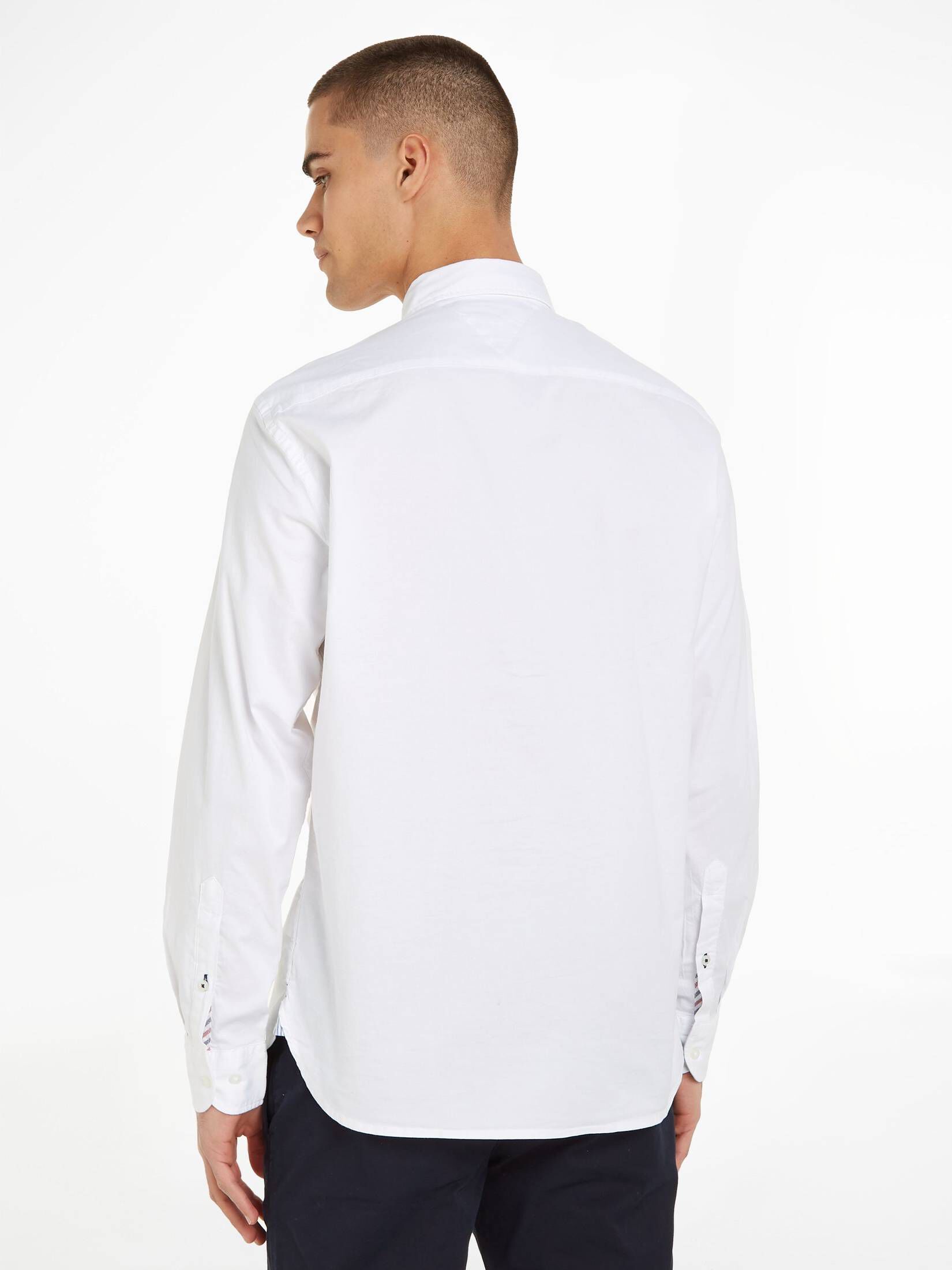 Tommy Hilfiger| Herren Hemd Regular Fit Langarm CORE 1985 FLEX OXFORD