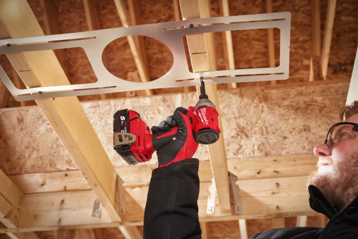 Milwaukee M18 BLIDR-502X 18V Li-ion accu slagschroevendraaier (2x 5.0Ah accu) set in HD Box - 190Nm