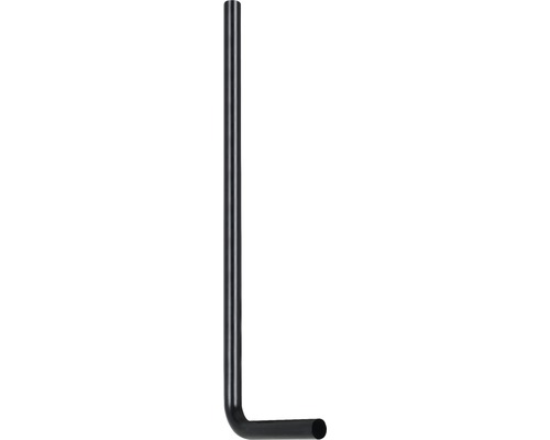 Afvoerbocht voor wastafels 750 x 220 mm 32 mm mat zwart
