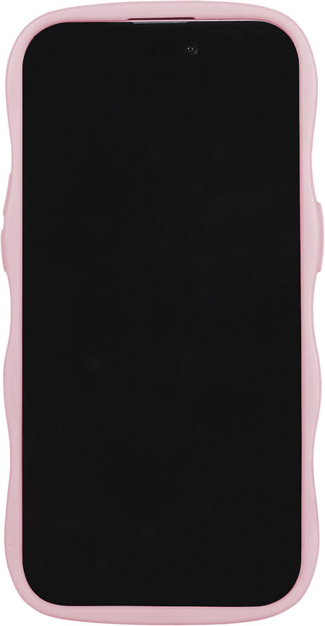 HoldIt Wavy Case iPhone 15/14/13 Lyserød