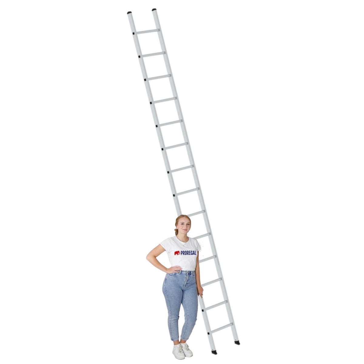 PROREGAL Sportenladder zonder dwarsbalk 14 sporten