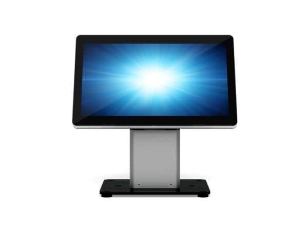 Elo Slim Self-Service Countertop Stand - Stativ - for salgspunktterminal - svart/sølv - for Elo 1502L, 2002L, 2202L, 2402L, 2702L; I-Series ESY15i2,