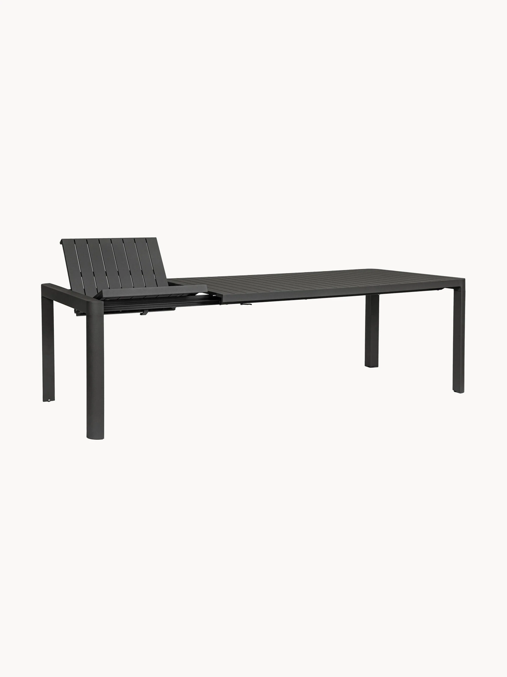 Uitschuifbare tuintafel Kiplin, 180 - 240 x 100 cm