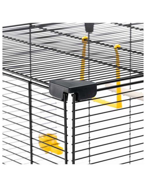 Ferplast Vogelkooi Piano 6 - Vogelverblijven - 87x46x70 cm Zwart