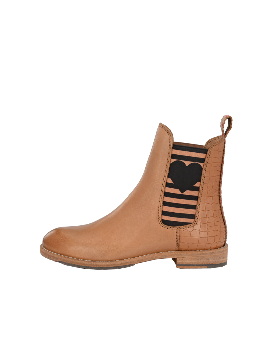 CHELSEA BOOT AMY MIT STREIFEN UND HERZ