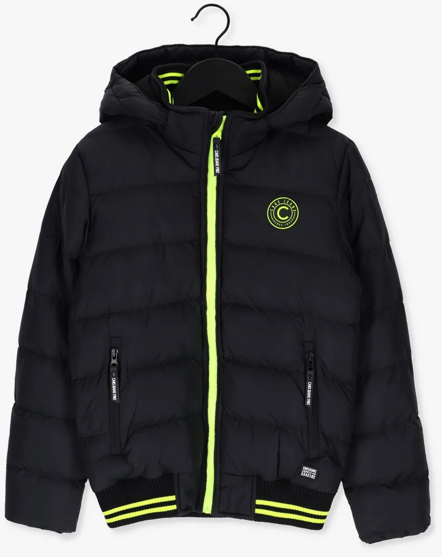 CARS JEANS zwarte cars jeans gewatteerde jas kids clapham