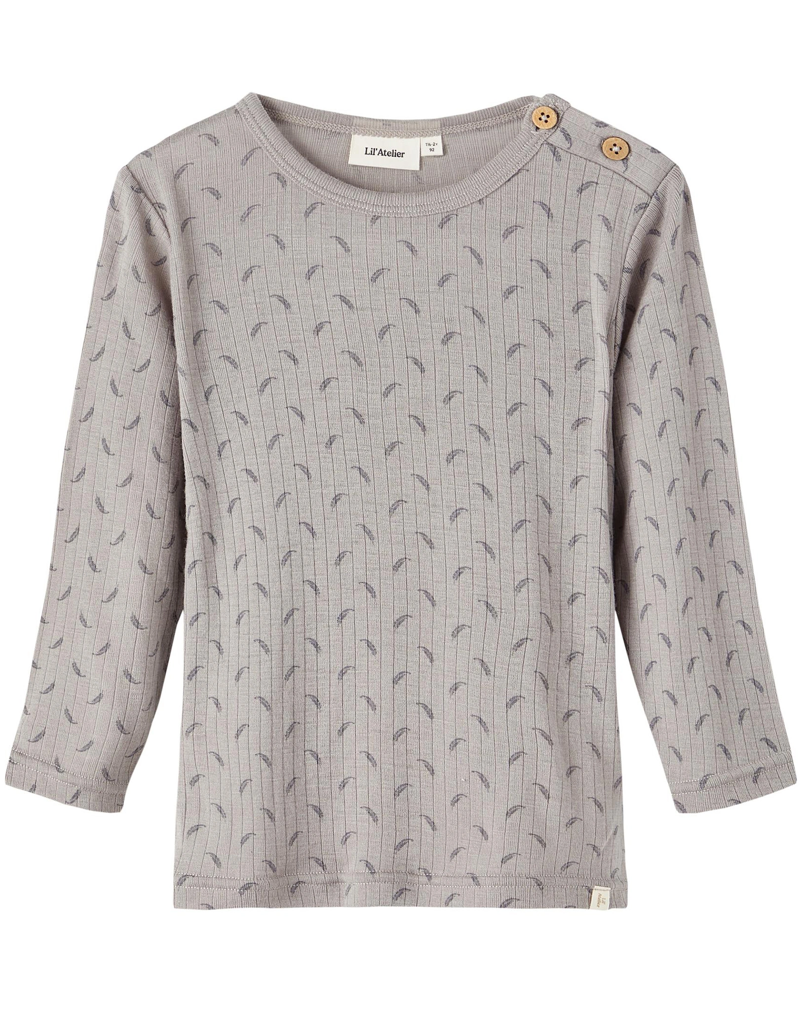 Woll-Langarmshirt NMMFARGO in wet weather