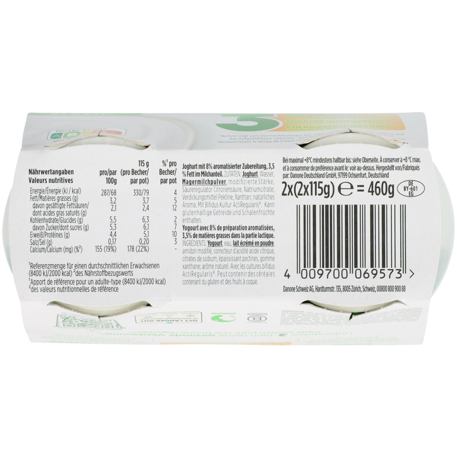 Activia probiotischer Joghurt Classic 4x115g