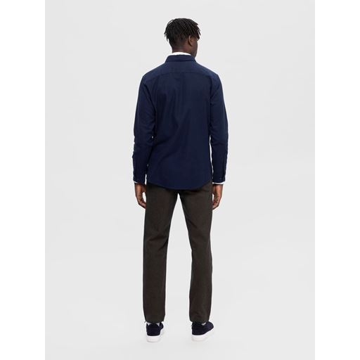 Selected Homme Slimowen-Flannel Skjorte, Dark Sapphire, L