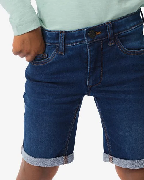 t-shirt coton flammé pour enfants bleu