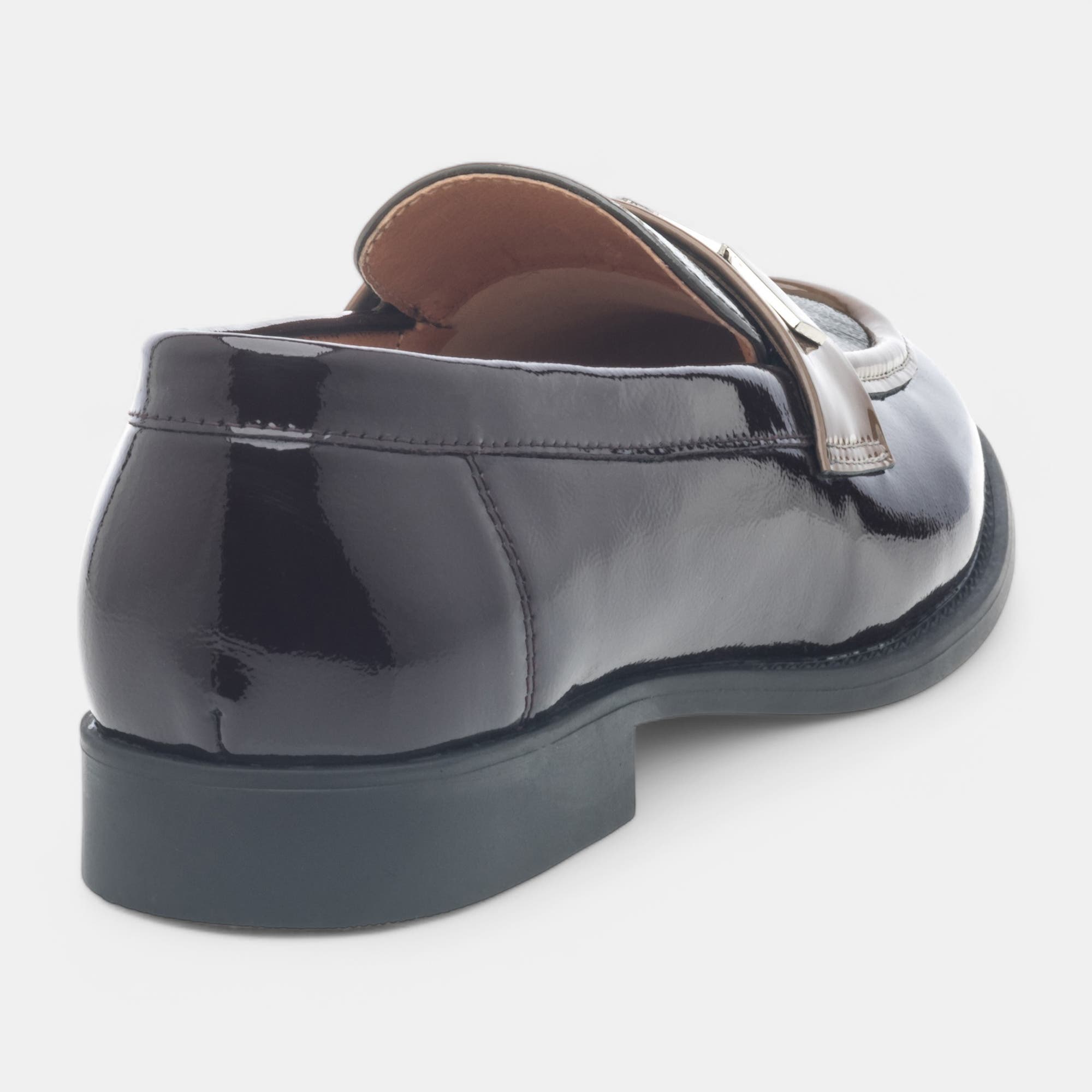 Mocassins Femme en cuir bordeaux