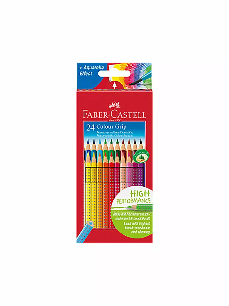 FABER-CASTELL Colour Grip Buntstift, 24er Kartonetui keine Farbe