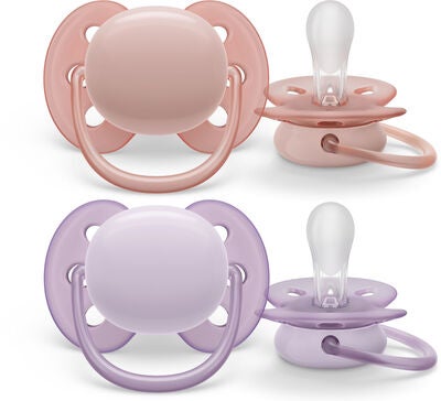 Philips Avent Ultra Soft Smokk 0-6m 2-Pack, Rosa/Lilla