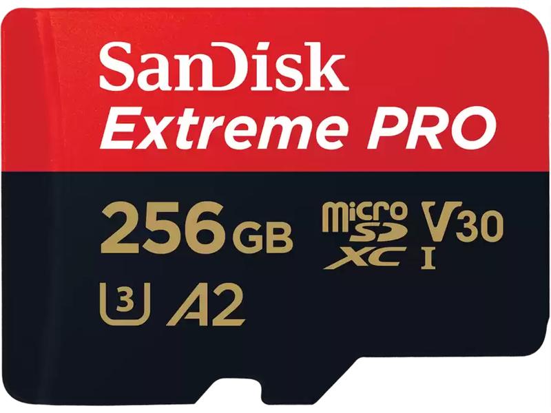 SanDisk microSDXC-Karte Extreme PRO 256 GB Professionelle microSDXC-Speicherkarte mit 256 GB Kapazität