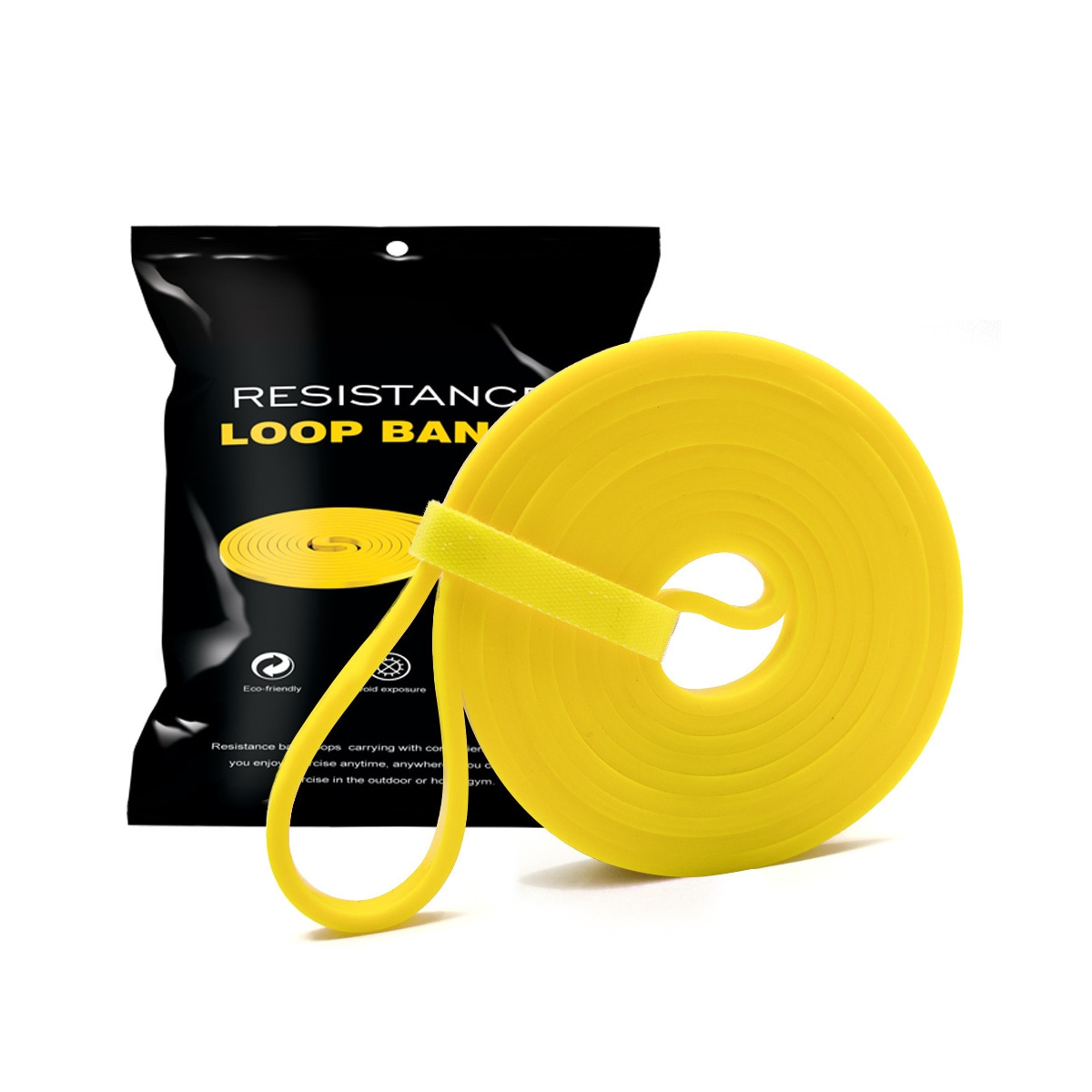 Elastisk motstandsbånd / treningsbånd motstand 2-7 kg Gul
