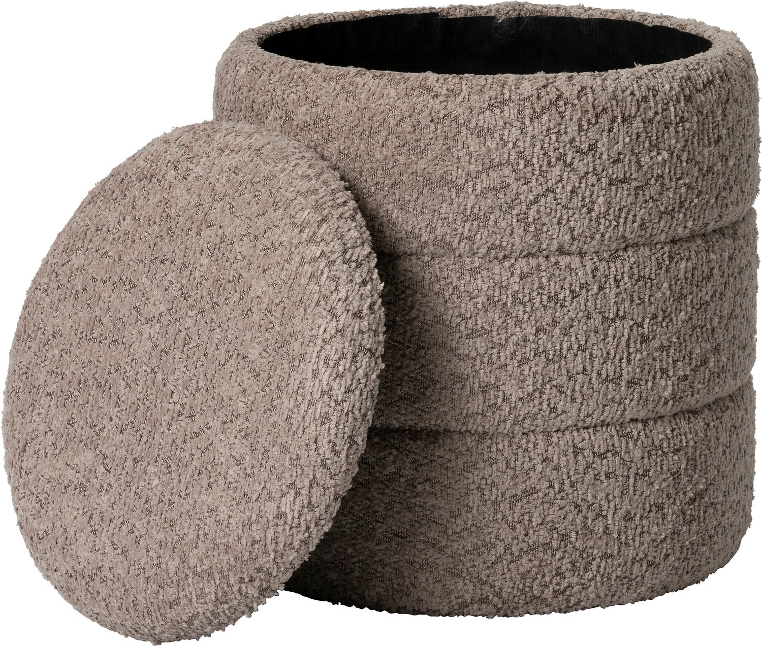 Intratuin poef met opbergruimte Bear beige D 32 H 35 cm