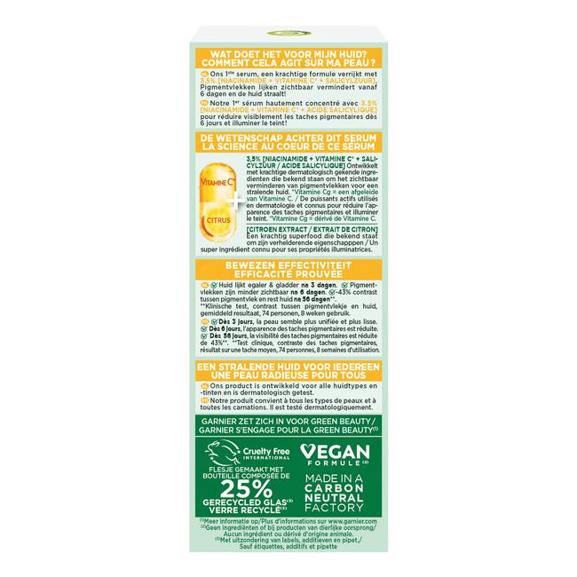 Garnier Skinactive Anti-Dark Spot Serum Met Vitamine C* 30 ML