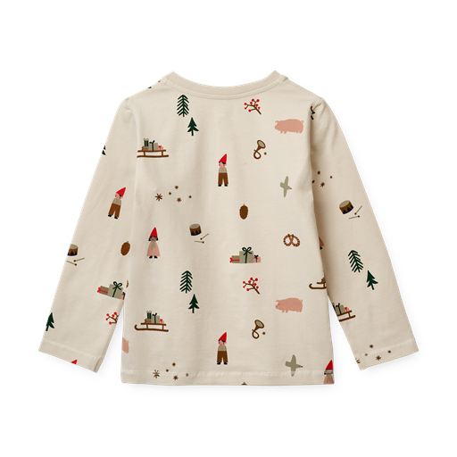 Liewood Wilhelm Pyjamassæt, Holiday/Sand, 116 cm