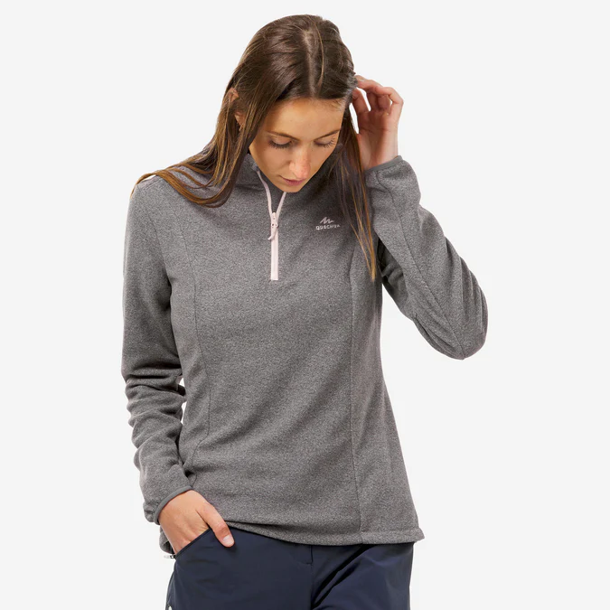 Decathlon Quechua - Casaco de lã polar para caminhadas Quechua feminino MH100