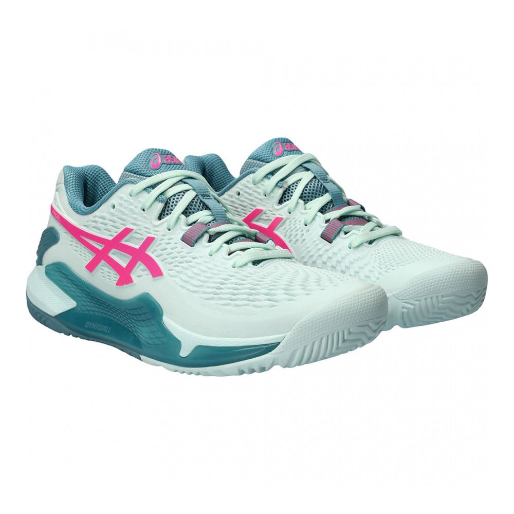 Asics GEL-RESOLUTION 9 PADEL - Chaussures de padel Femme soothing sea/hot pink