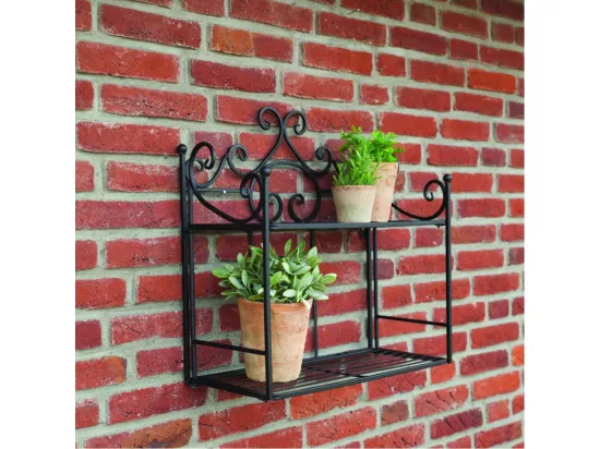 Etagère pliante à plantes Arabesques Droite 2 niveaux