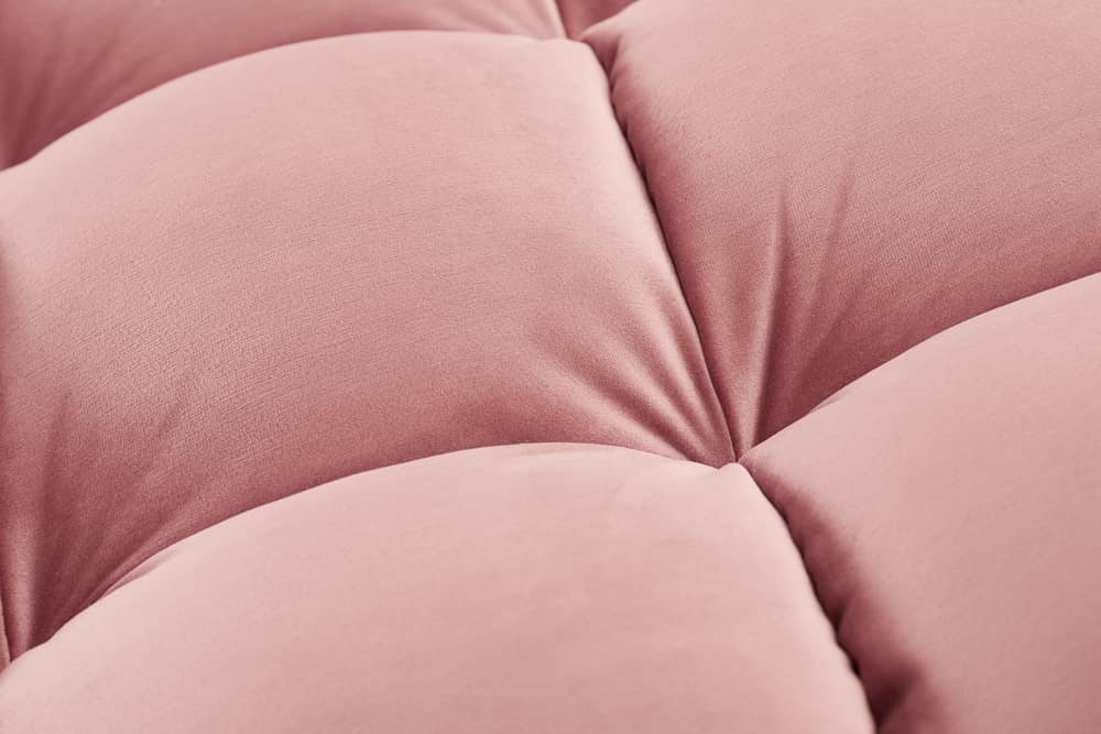 Elegantes Ecksofa COZY VELVET 260cm altrosa Samt Federkern 3-Sitzer