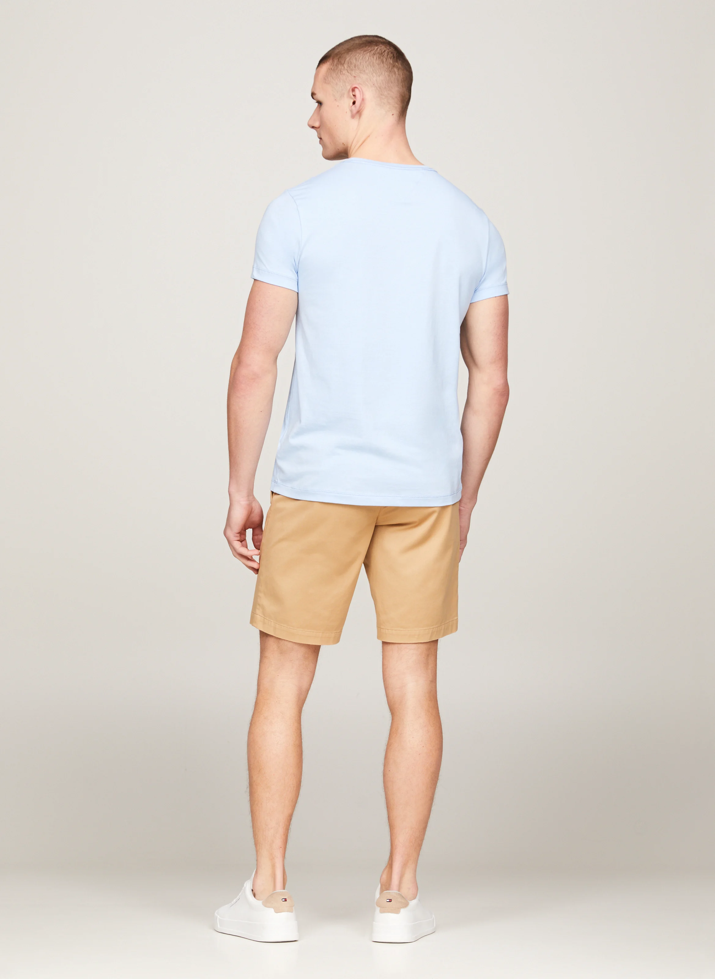 Tee-shirt extra slim en coton mélangé | Bleu
