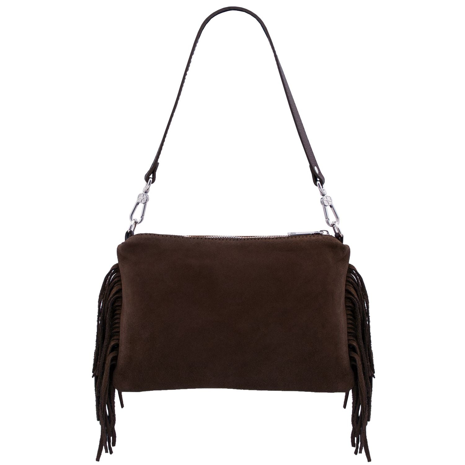 TL142495 – Nomade – Suede leren fringe Clutch
